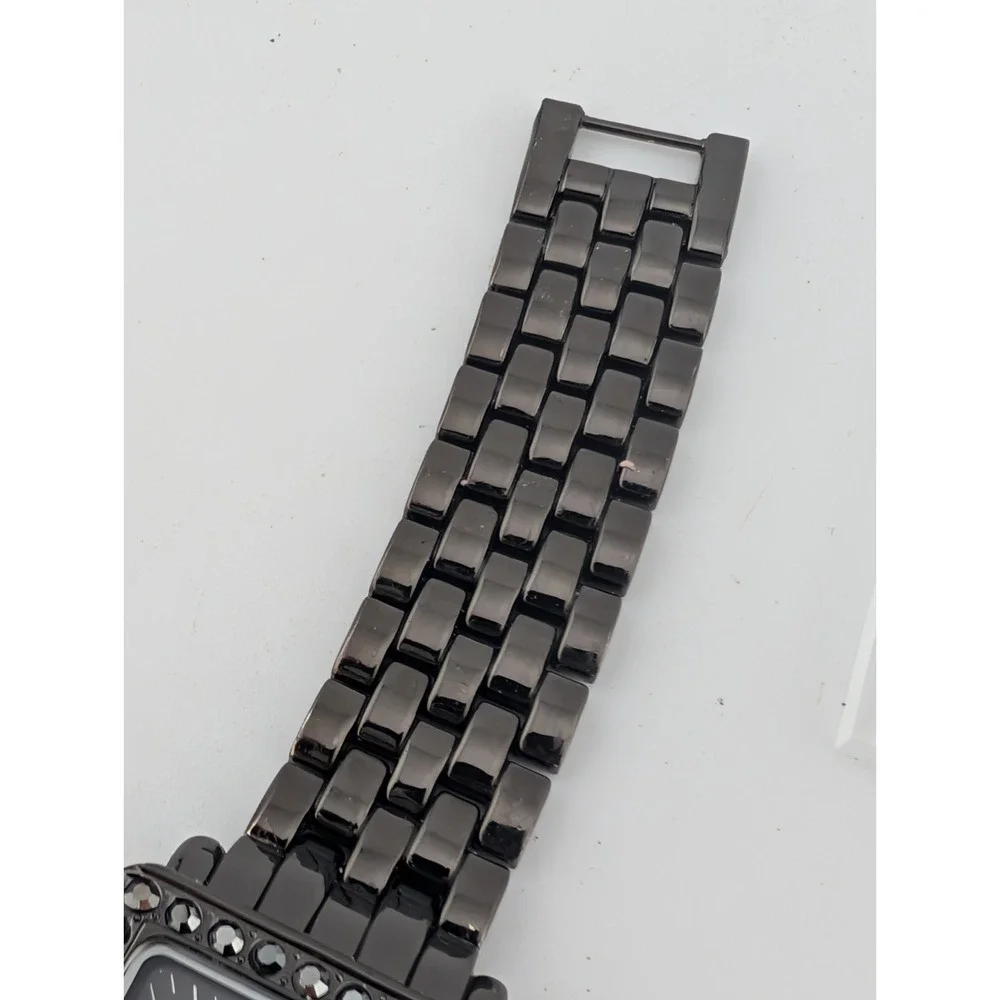 NY&C Watch Women 31mm Case Crystal Bezel Black 7